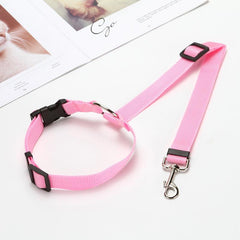 Adjustable Pet Car Seat Belt for Dogs Collar Harness