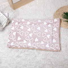 Cartoon Dog Paw Love Print Pet Nest Mat Comfortable Cat And Dog Nest Bed