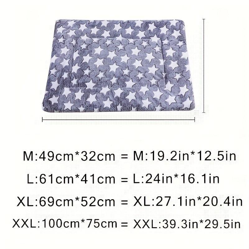 Cartoon Dog Paw Love Print Pet Nest Mat Comfortable Cat And Dog Nest Bed