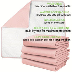 Washable Dog Pillow Mat Reusable Pet Pad for Dogs Cats Rabbit Pink
