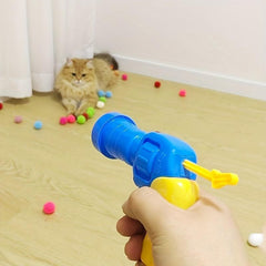 Plush Ball Launch Gun - Cat Toy