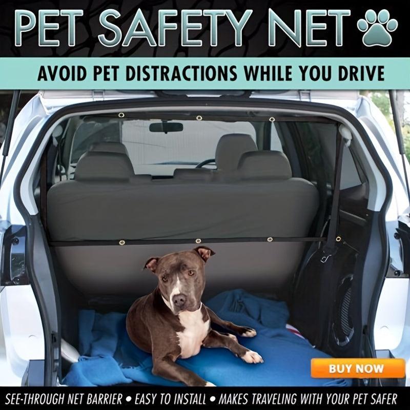 Car Universal Back Seat Dog Pet Barrier Mesh Safety Net Pet Car Fence