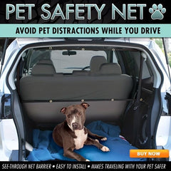 Car Universal Back Seat Dog Pet Barrier Mesh Safety Net Pet Car Fence