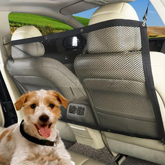 Car Universal Back Seat Dog Pet Barrier Mesh Safety Net Pet Car Fence
