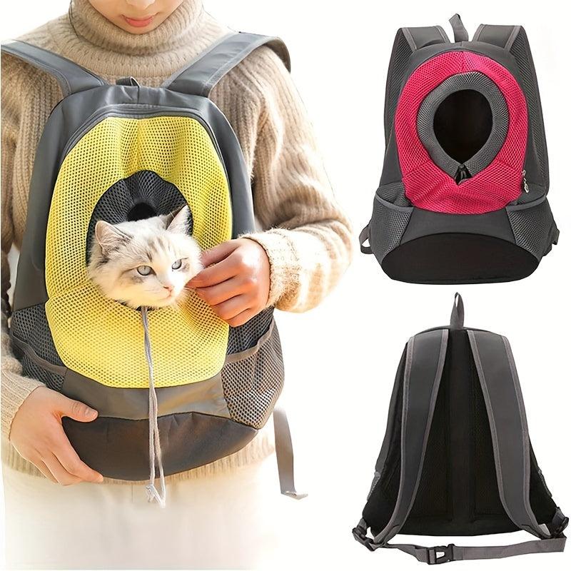 Portable Pet Chest Bag Dog Backpack Breathable Mesh Front Bag For Puppy