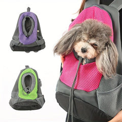 Portable Pet Chest Bag Dog Backpack Breathable Mesh Front Bag For Puppy