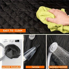 Waterproof Dog Car Seat Cover with Mesh Window
