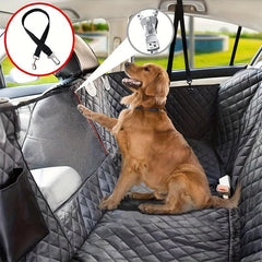 Waterproof Dog Car Seat Cover with Mesh Window