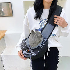 Dog Cat Sling Carrier Breathable Mesh Pet Bag Dog Travel Bag