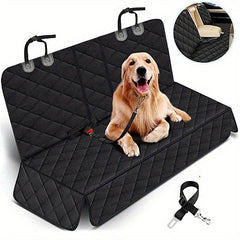 Dog Car Mat Rear Seat Protector Easy Install 600D Oxford Cloth Wear Resistant