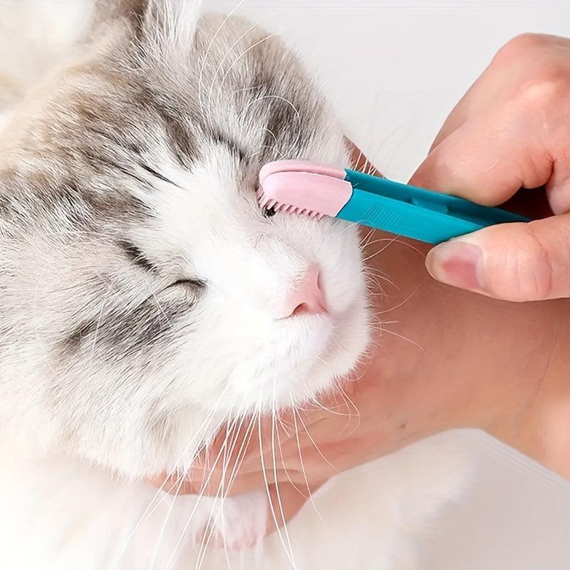 Pet Eye Comb Brush Tear Stain Remover Cats Dogs Grooming Tool