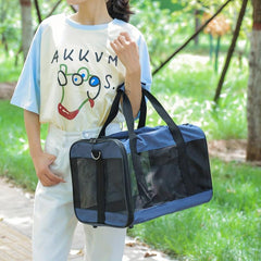 Cat Carrier Portable Bag Breathable Dog Going Out Bag