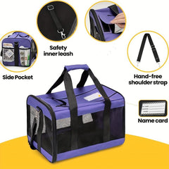 Cat Carrier Portable Bag Breathable Dog Going Out Bag