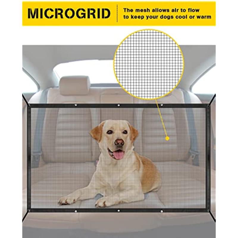 Dog Barrier Visible Car Divider For Dogs Easy To Clean