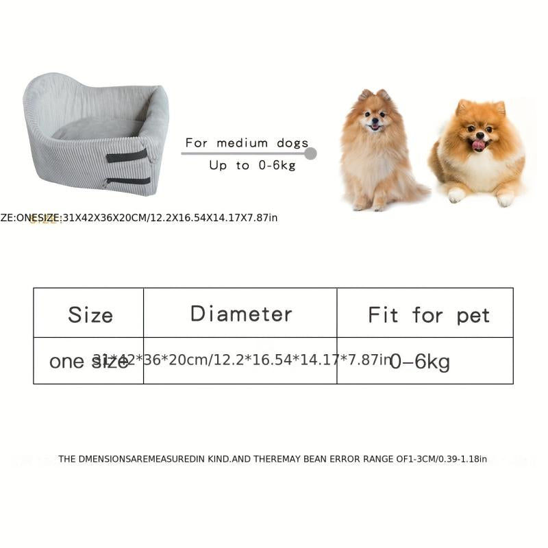 Console Dog Car Seat - Ensure Safety and Comfort for Your Small Dog