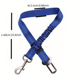 Car Dog Seat Belt Reflective Pet Safety Leads Retractable Cat Dog Seat Belt