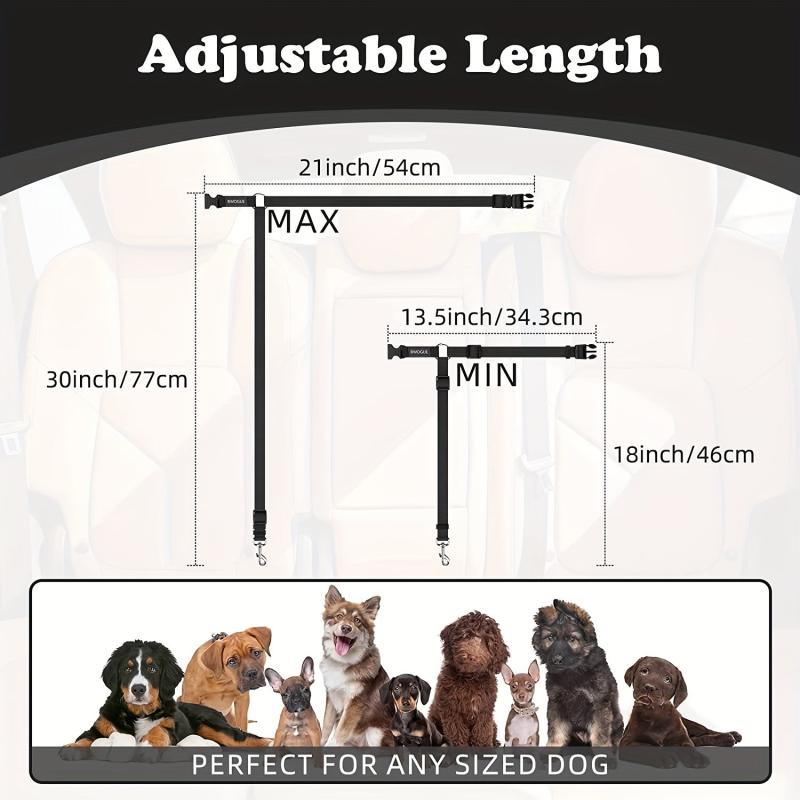 Waterproof Dog Car Seat Cover & Seat Belt Strap for Cars Trucks