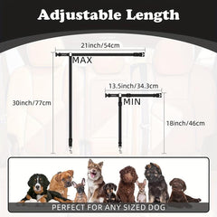 Waterproof Dog Car Seat Cover & Seat Belt Strap for Cars Trucks