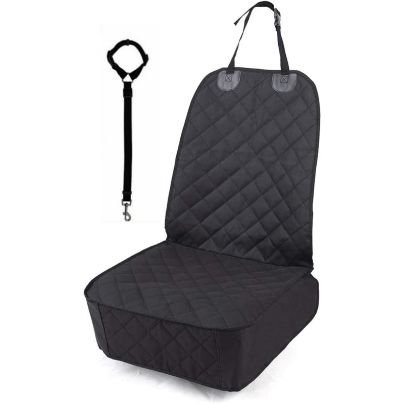 Waterproof Dog Car Seat Cover & Seat Belt Strap for Cars Trucks