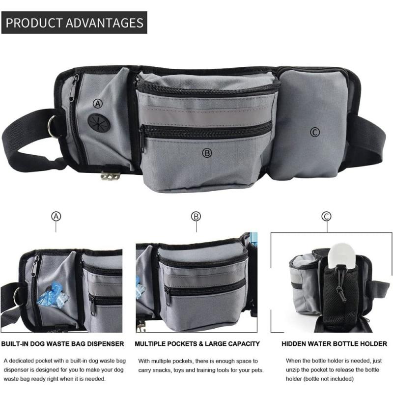 Dog Treat Pouch Waist Bag for Training & Walking