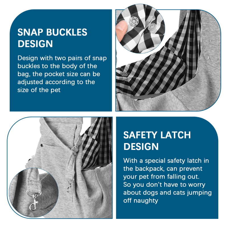 Pet Sling Carrier Bag for Dogs Cats, Outdoor Travel Shoulder Bag