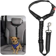 Pet Car Safety Belt Elastic Reflective Dog Seat Belt Dog Traction Rope