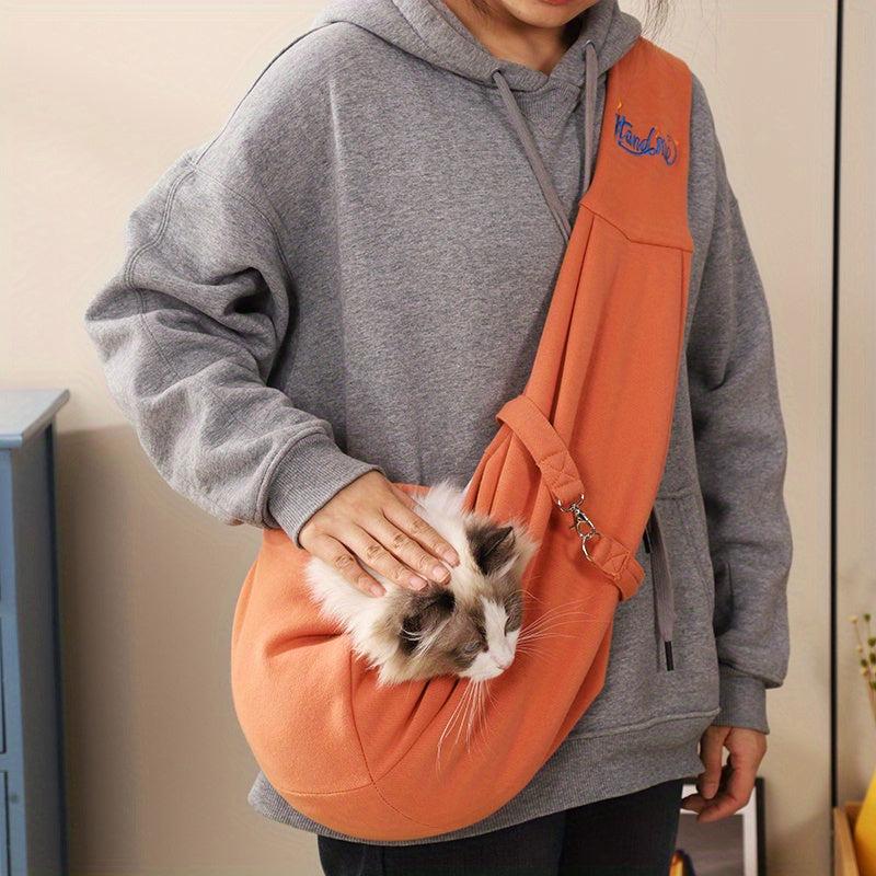 Pet Sling Carrier for Small Dogs and Cats Messenger Bag for Outdoor