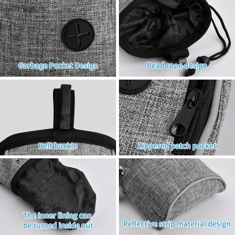 Large Capacity Dog Treat Bag with Adjustable Belt