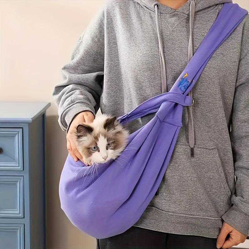 Pet Shoulder Bag Reversible Travel Bag Adjustable Pet Backpack
