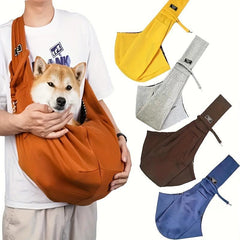 Pet Shoulder Bag Reversible Travel Bag Adjustable Pet Backpack