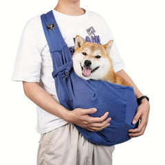Pet Shoulder Bag Reversible Travel Bag Adjustable Pet Backpack