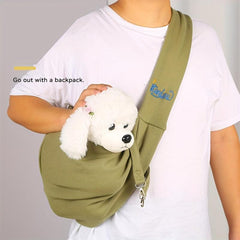 Pet Shoulder Bag Reversible Travel Bag Adjustable Pet Backpack