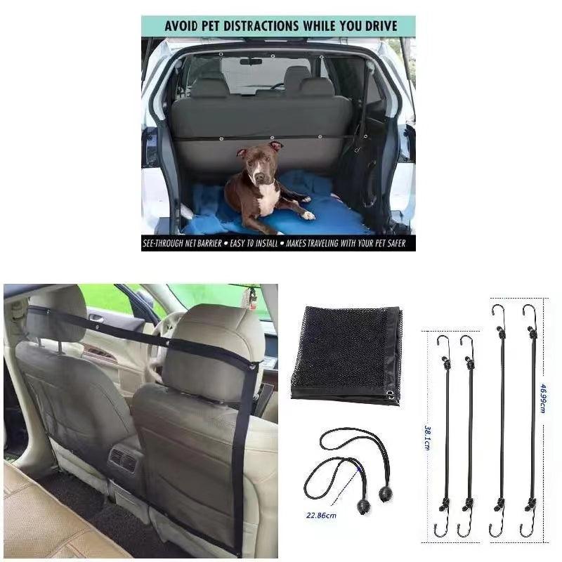 Pet Car Barrier Dog Cat Safety Travel Isolation Net Vehicle Car Back Seat