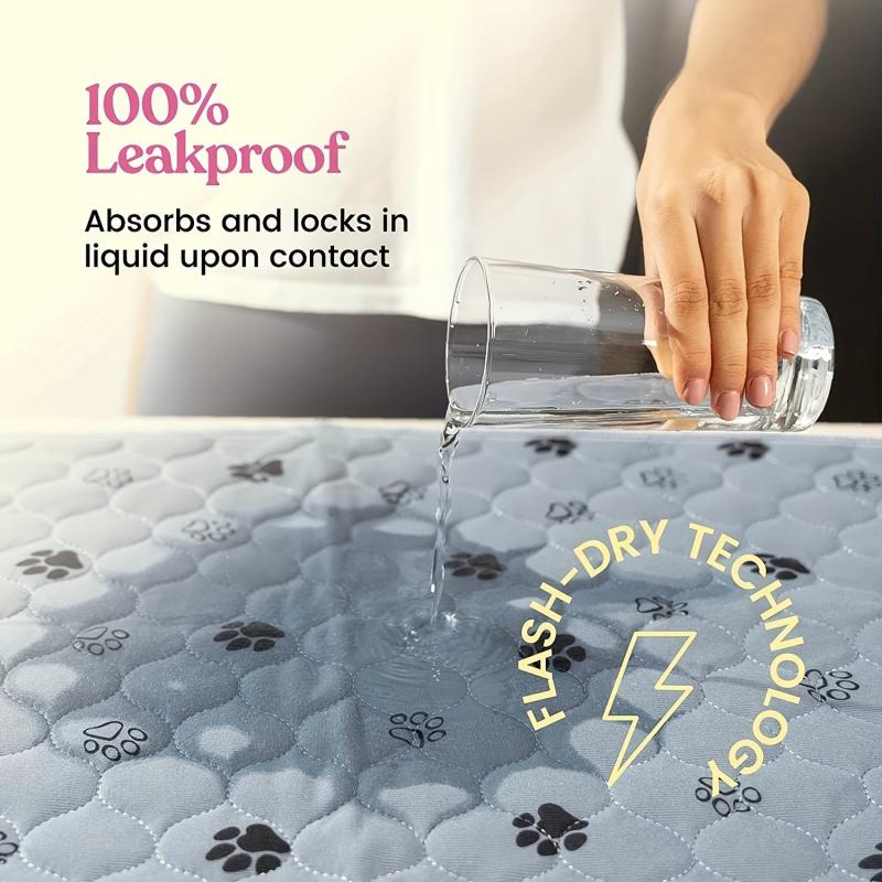 Washable Absorbent Pee Pads for Dogs - Reusable Puppy Training Pads