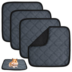 4pcs Guinea Pig Fleece Bedding Reusable Washable Pee Pad