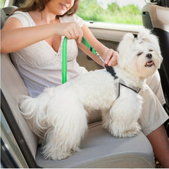 Adjustable Dog Leash Car Seat Belt Retractable Safety Rope