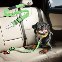 Adjustable Dog Leash Car Seat Belt Retractable Safety Rope