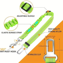 Adjustable Nylon Dog Seat Belt - Keep Your Pet Safe and Secure