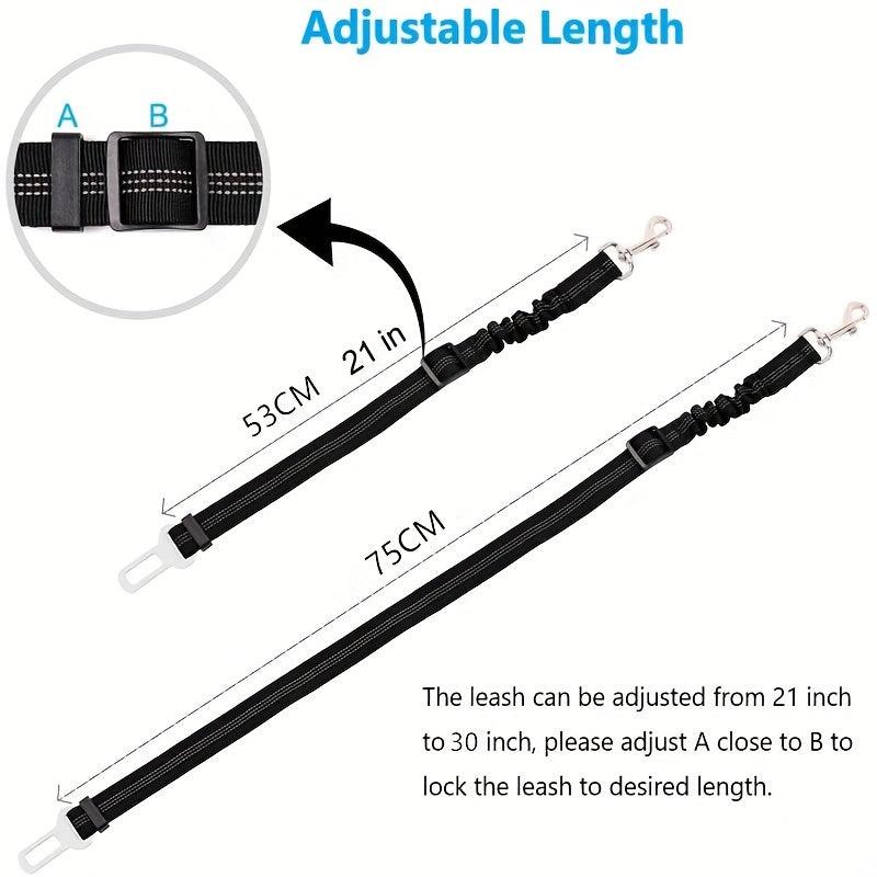 Adjustable Nylon Dog Seat Belt - Keep Your Pet Safe and Secure