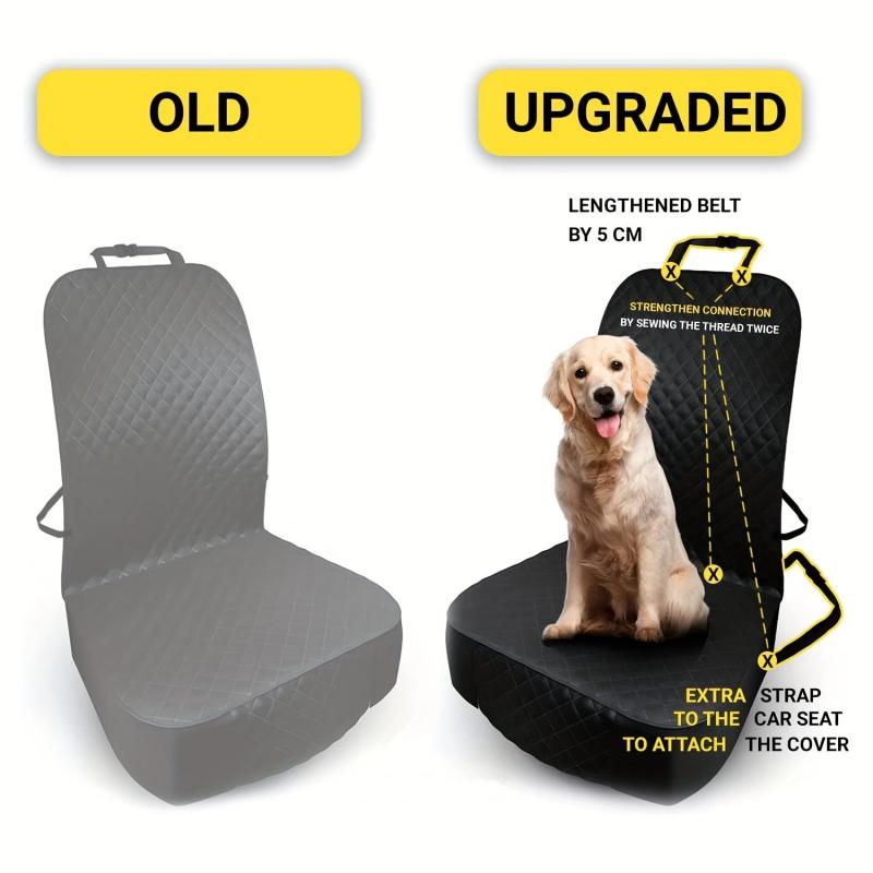 Waterproof Car Front Seat Dog Cover Protector Against Mud Fur Scratches