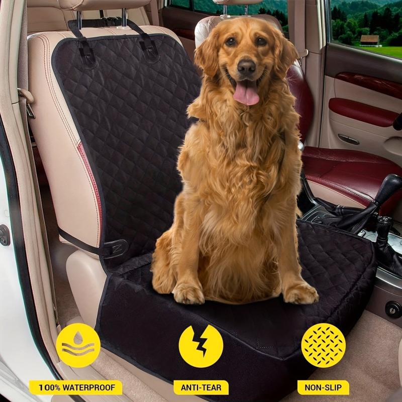 Waterproof Car Front Seat Dog Cover Protector Against Mud Fur Scratches