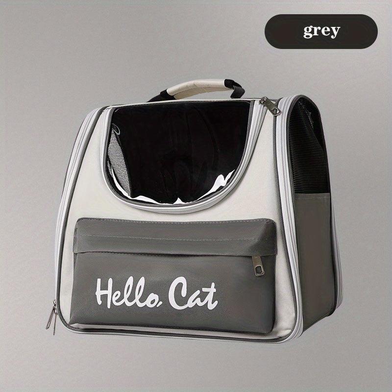 Pet Carrier Bag Cat Backpack Outdoor Portable Double Shoulder Cat Bag