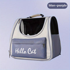 Pet Carrier Bag Cat Backpack Outdoor Portable Double Shoulder Cat Bag