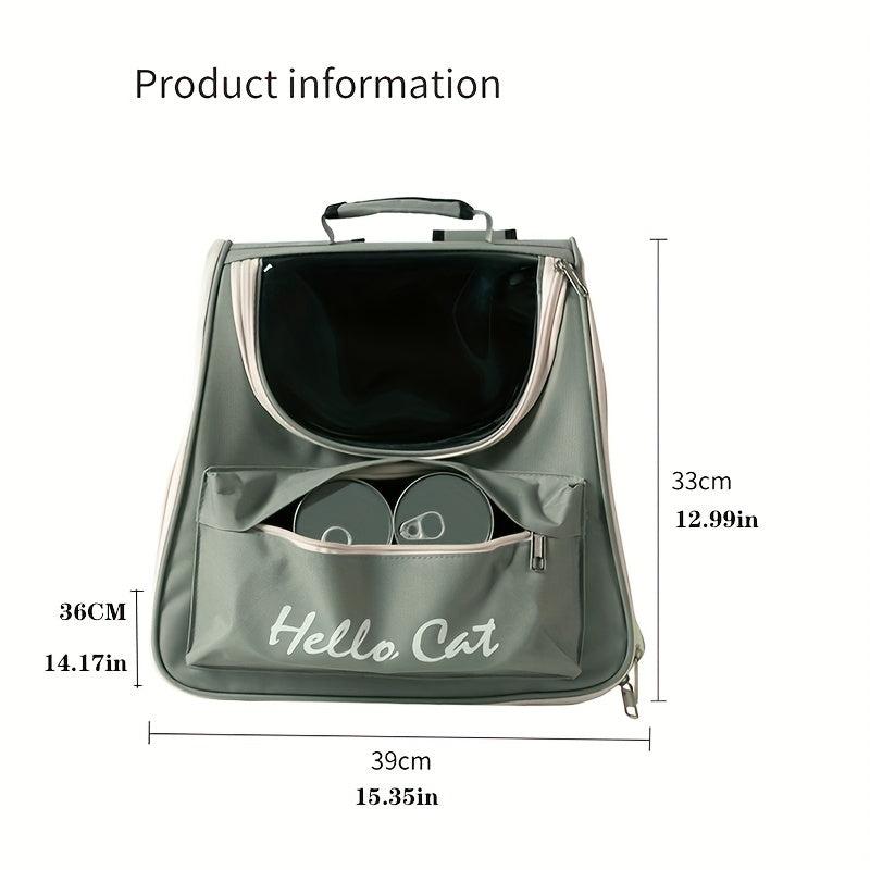 Pet Carrier Bag Cat Backpack Outdoor Portable Double Shoulder Cat Bag