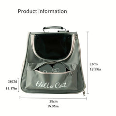 Pet Carrier Bag Cat Backpack Outdoor Portable Double Shoulder Cat Bag