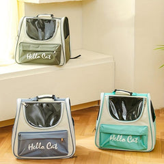 Pet Carrier Bag Cat Backpack Outdoor Portable Double Shoulder Cat Bag