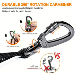 Heavy Duty Dog Seat Belt Nylon Retractable Vehicle Safety Harness