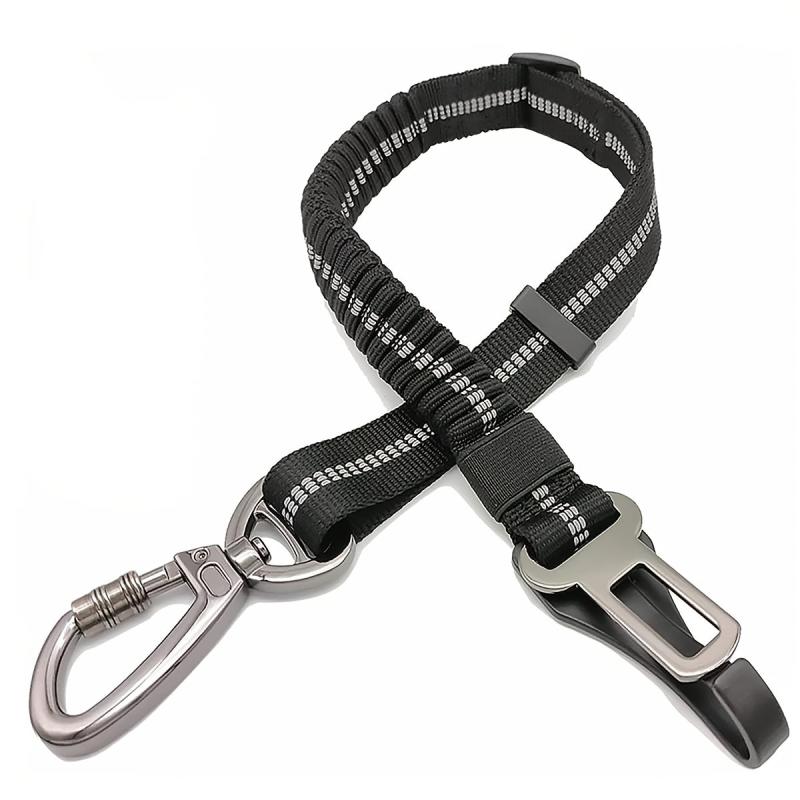 Heavy Duty Dog Seat Belt Nylon Retractable Vehicle Safety Harness