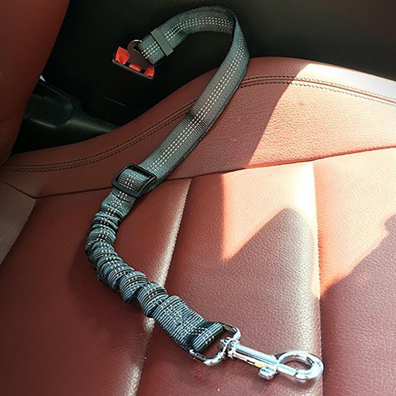 Reflective Elastic Pet Seat Belt for Car Safety and Comfort