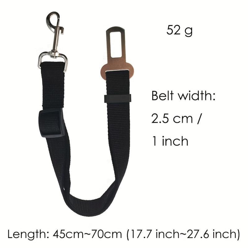 Adjustable Dog Seat Belt Tether for Car Safety